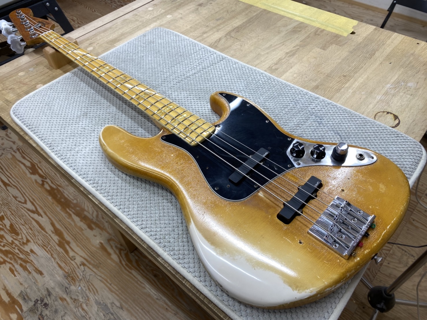 リフレット、指板修正、再塗装、プリアンプ組み込み加工【Fender 77 JB】内容や料金について - Geek IN Box